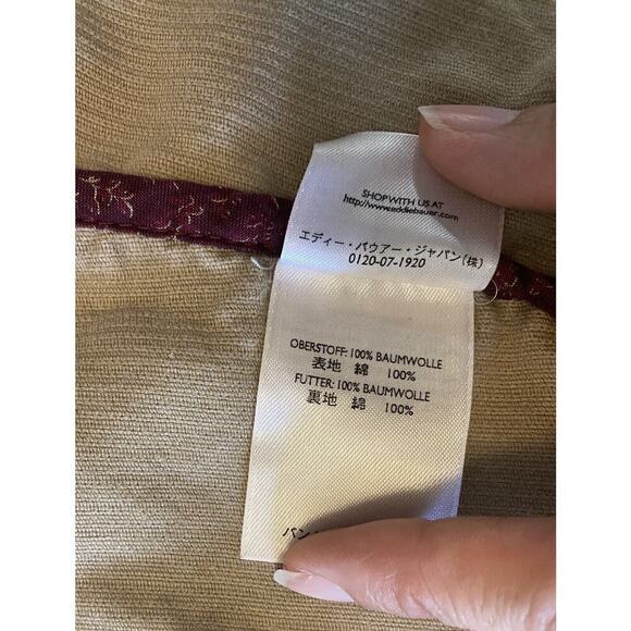 Eddie Bauer Jacket Womens Medium Authentic Outdoor Outfitter Tan Corduroy Safari - Picture 15 of 16